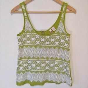 Eyelash Junior Girls' Bohemian Lace Tank Top - Lime (Pre-Owned)